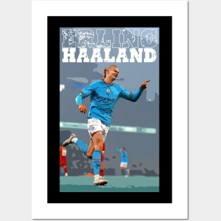 Erling Haaland Goal Celebration Posters and Art